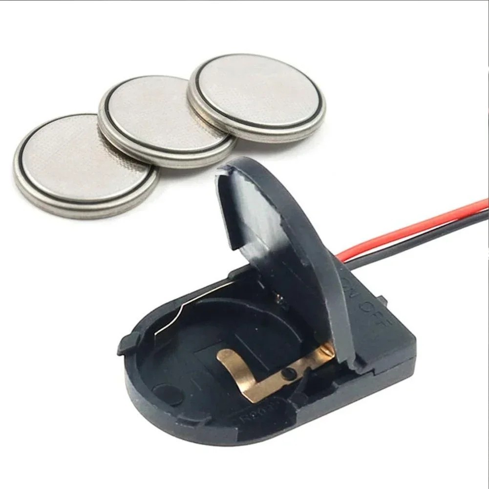 5pc Battery Holder CR2032 Button Cell Case ON/OFF Switch Coin 3 Volt Output 2032