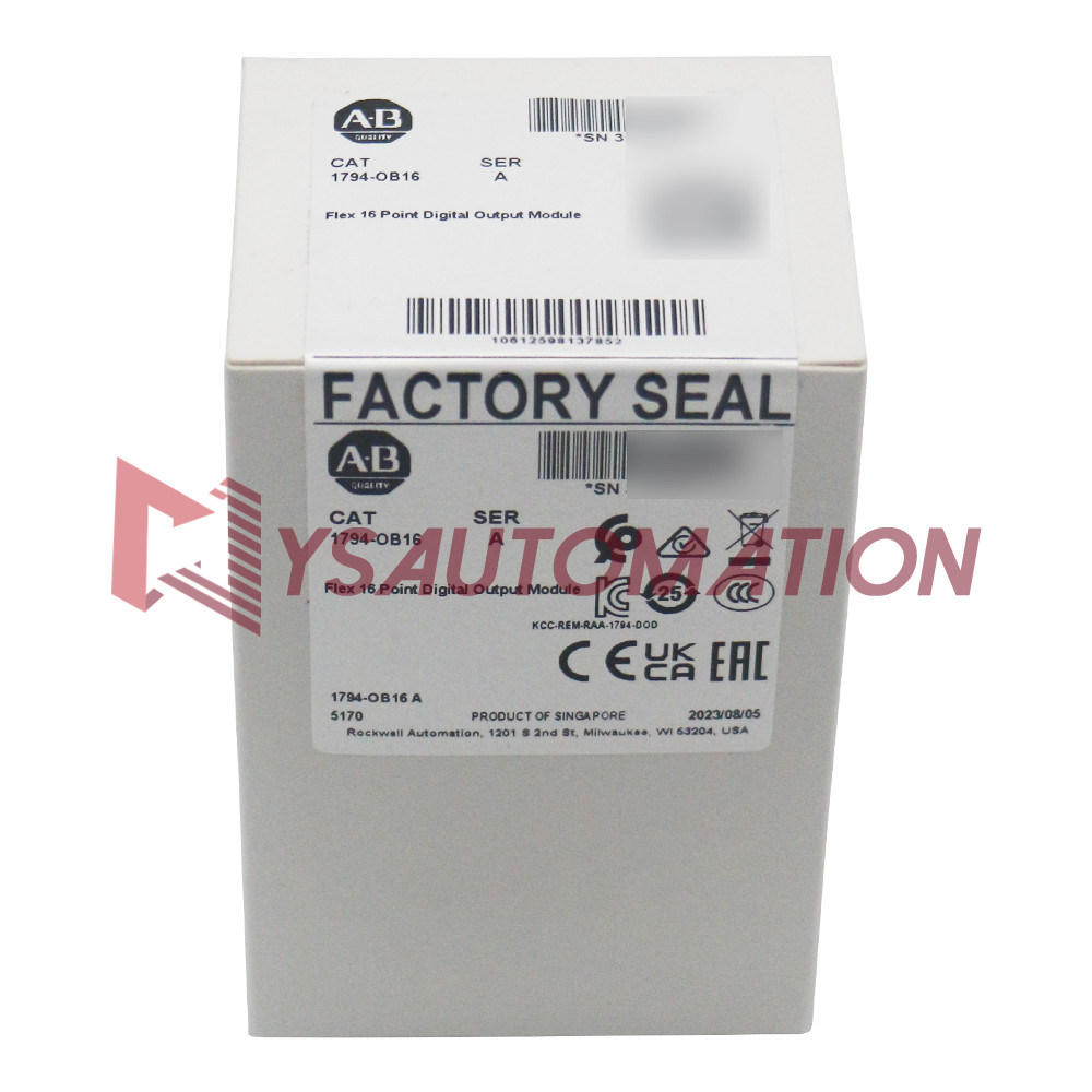 New Sealed Allen-Bradley 1794-OB16 SER A Flex 16 Point Digital Output Module