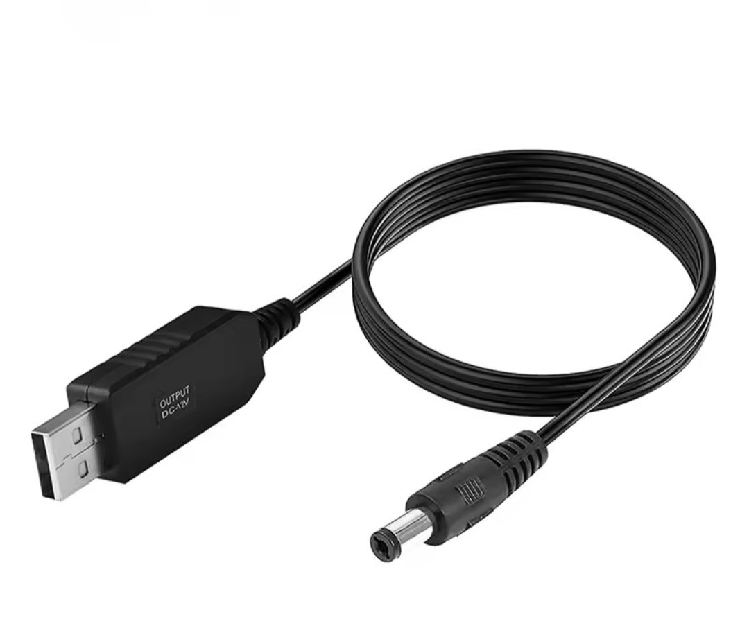 USB 5V to DC 12v Step-Up Converter Module Power Boost Adapter Cable 5.5×2.1mm
