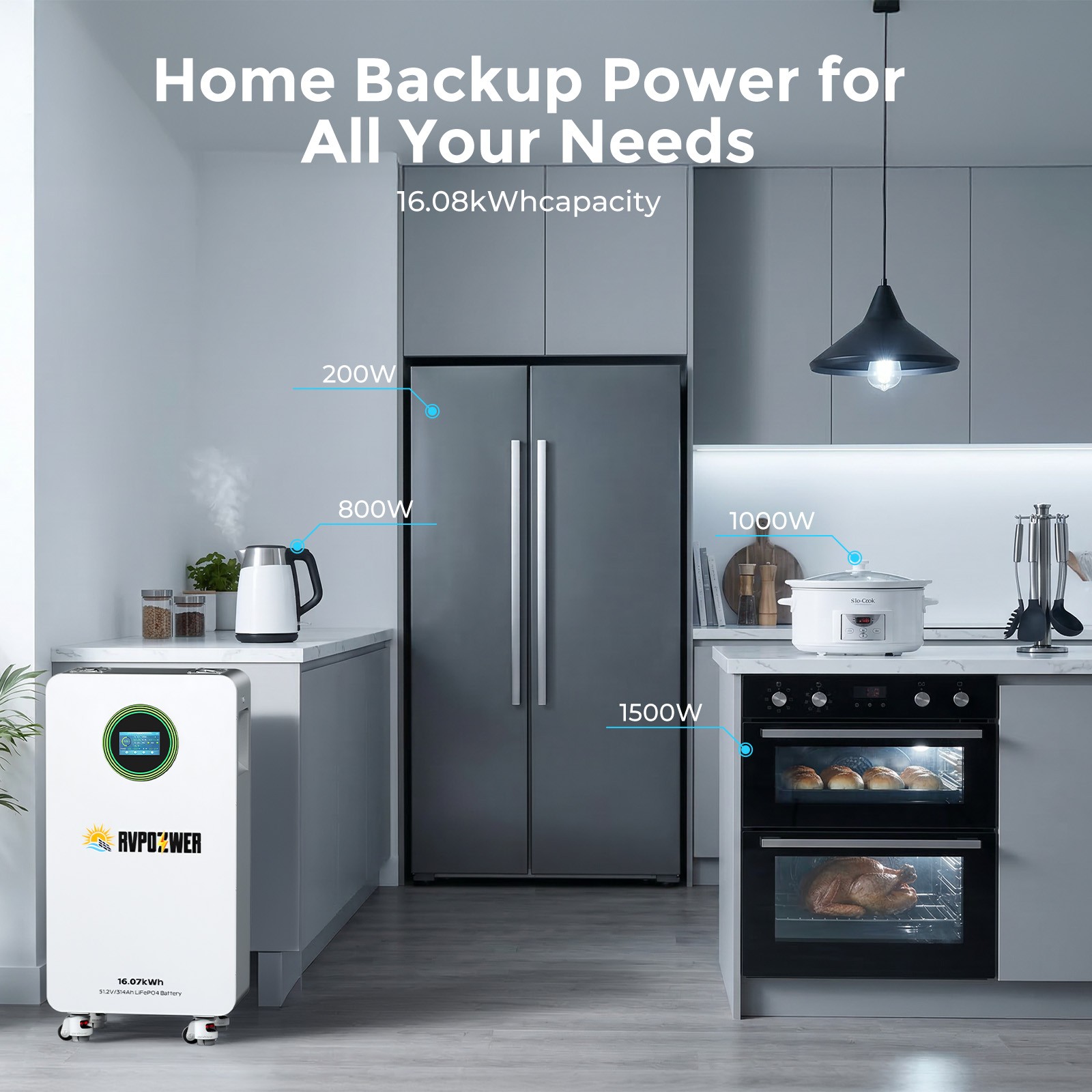 48V 314AH 16.07kWh Lithium Battery LiFePO4 Vertical Standing RV Solar Backup UPS