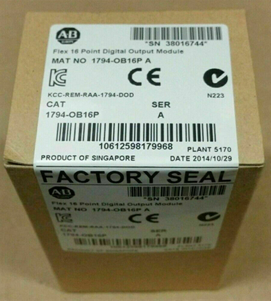 Sealed Allen-Bradley 1794-OB16P Flex 16 Point Digital Output Module 1794-OB16P