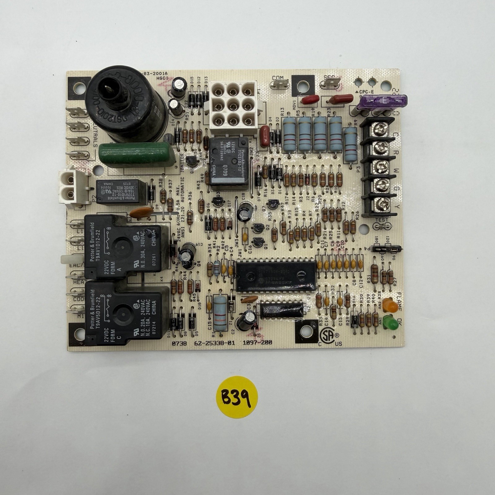 62-25338-01 GUARANTEED WORKING TESTED GOOD Furnace Control Board 1097-200