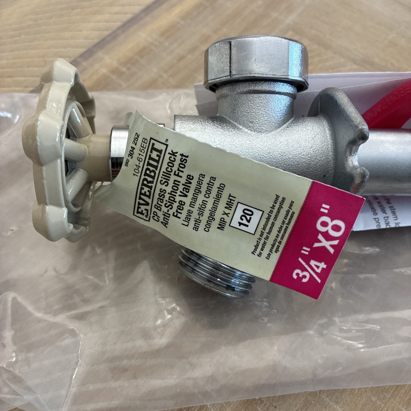 Everbilt 3/4” X 8” Anti-siphon Sillcock