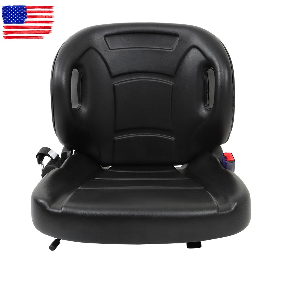 New For Toyota Forklift Seat With Seatbelt & Switch Adjustable Back Universal