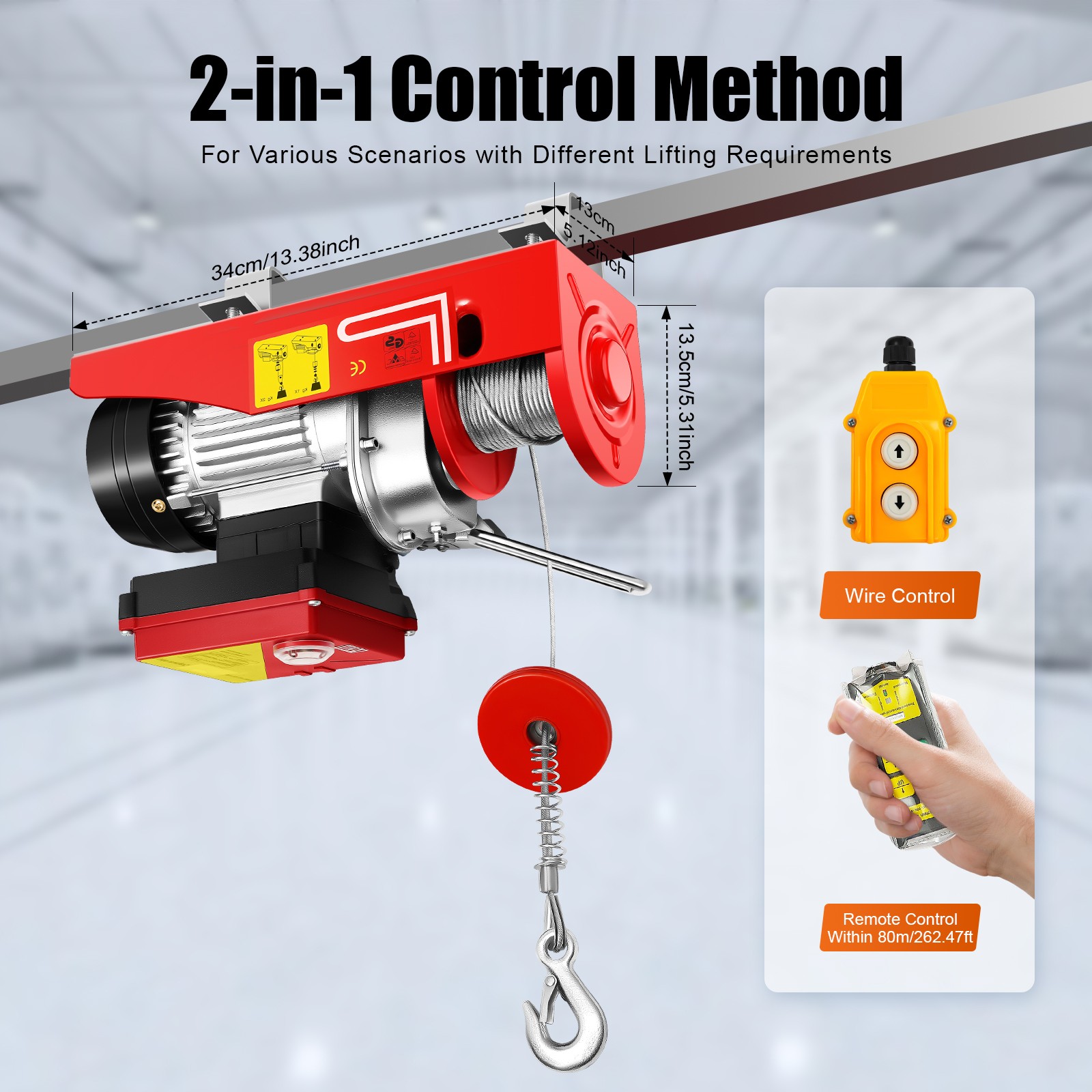 Warehouses Electric Hoist Factories Electric Lifting Hoist & Remote Control