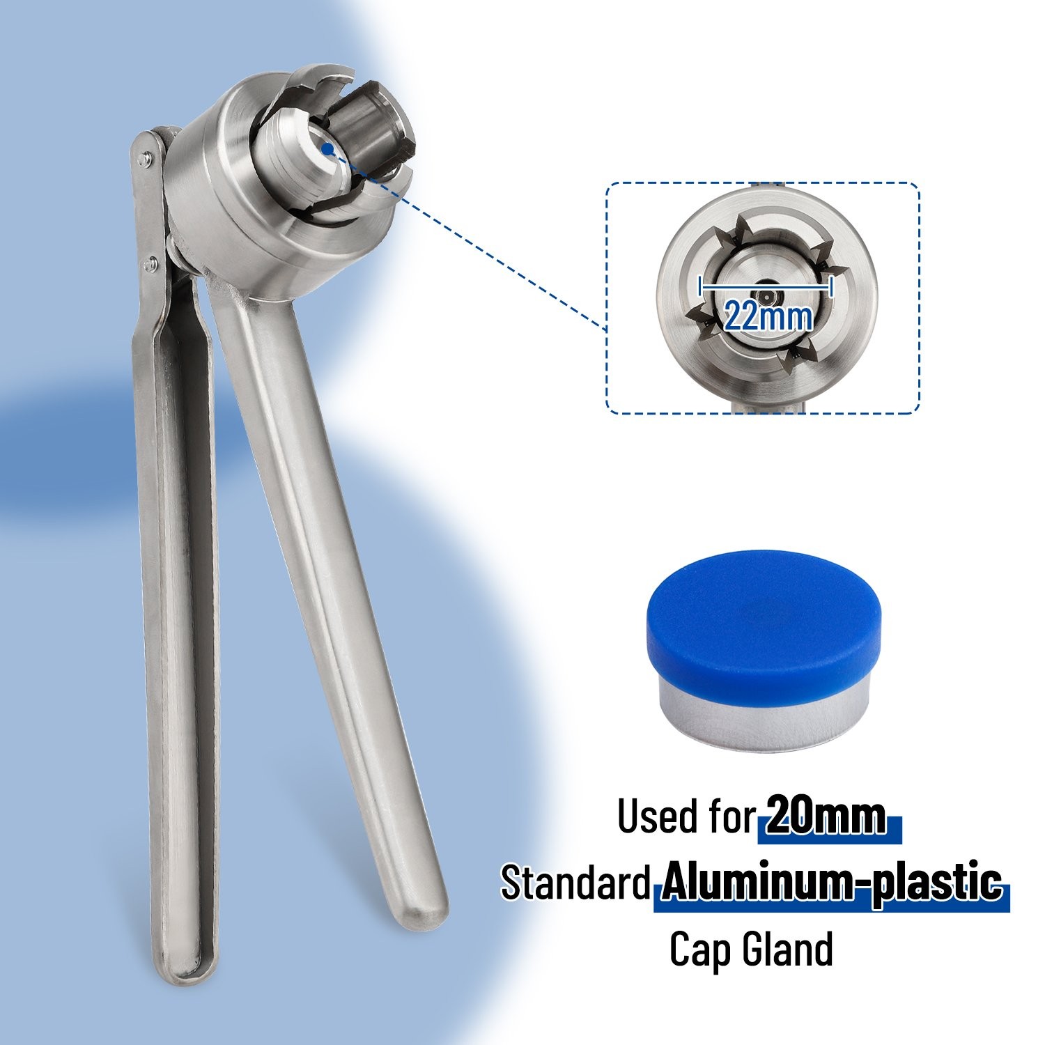 Flip Vial Crimper 20mm Manual Perfume Bottle Capper Sealing Crimping Tool