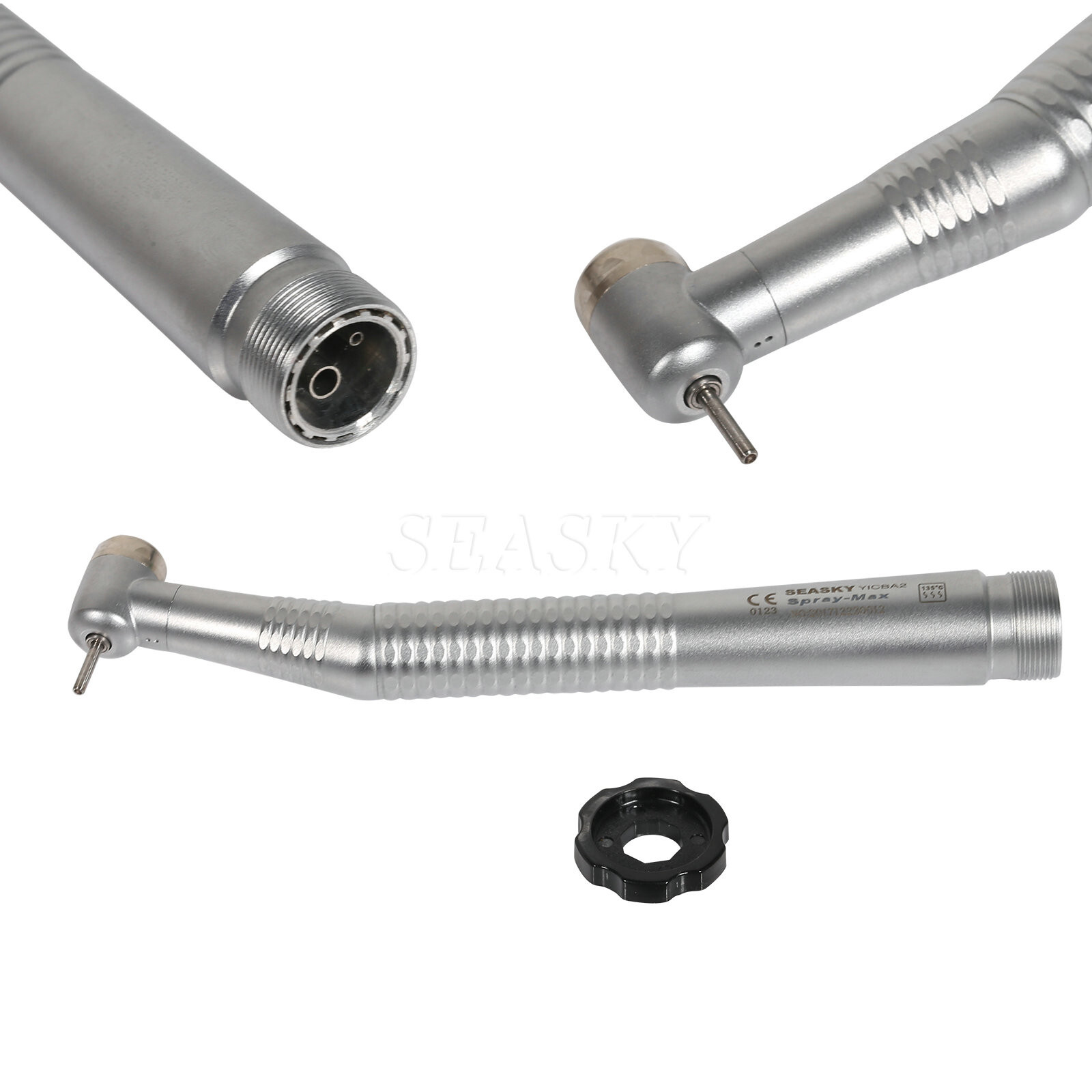 5x NSK Style Dental High Speed Handpiece Push Button head 2 Holes SEASKY Y1BA2