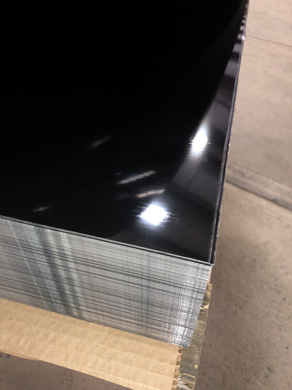4′ x 8′ Black Aluminum Sheet, Flat .030” Thick, Painted