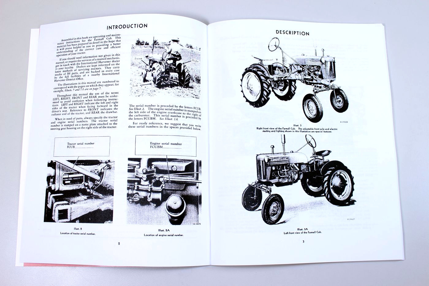 Mccormick Farmall Cub Tractor Operators Owners Manual Ihc Adjustment Carburetor