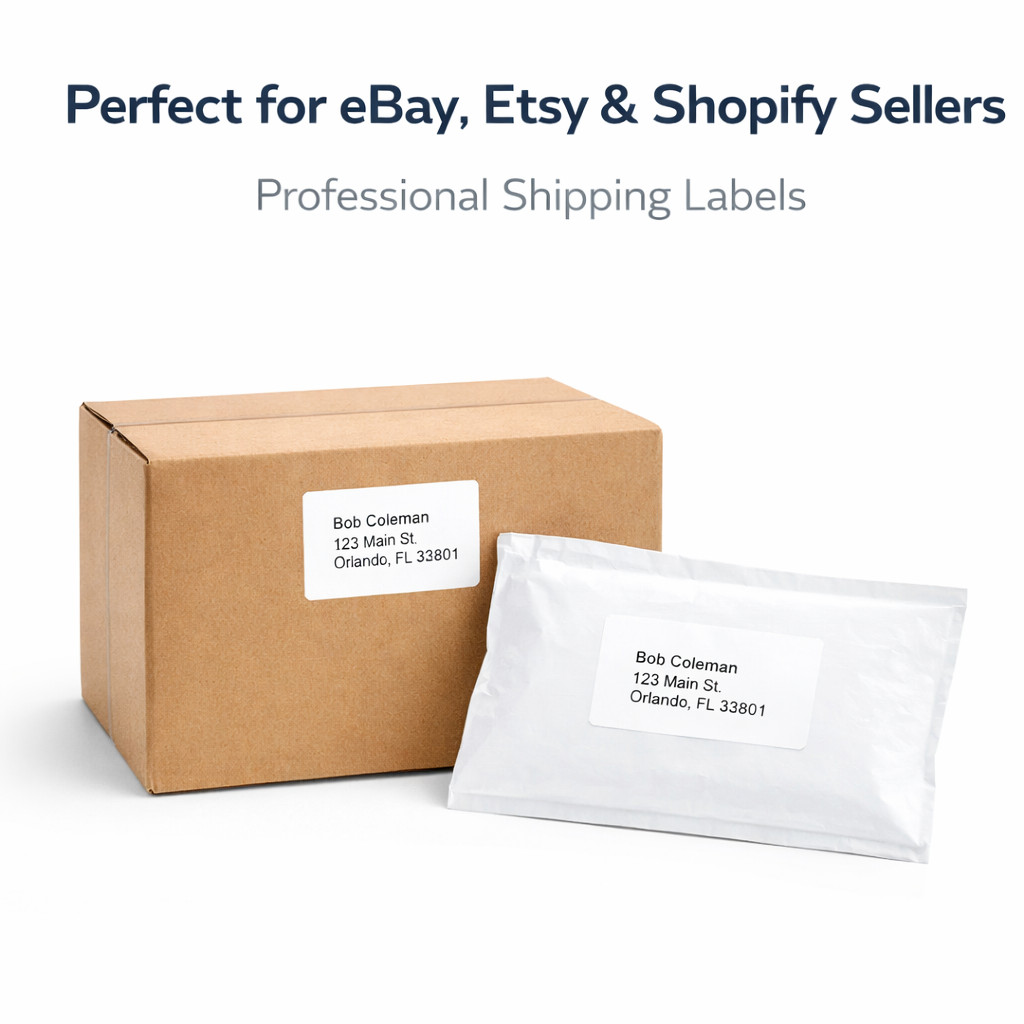 Address Labels 1×2-5/8 White Laser Printer 30 Per Sheet 5160 Compatible
