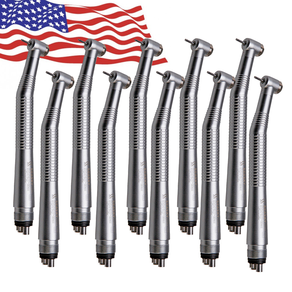 10* NSK Style Dental High Speed Handpiece Push 4Hole SEASKY-04 Y1BA4