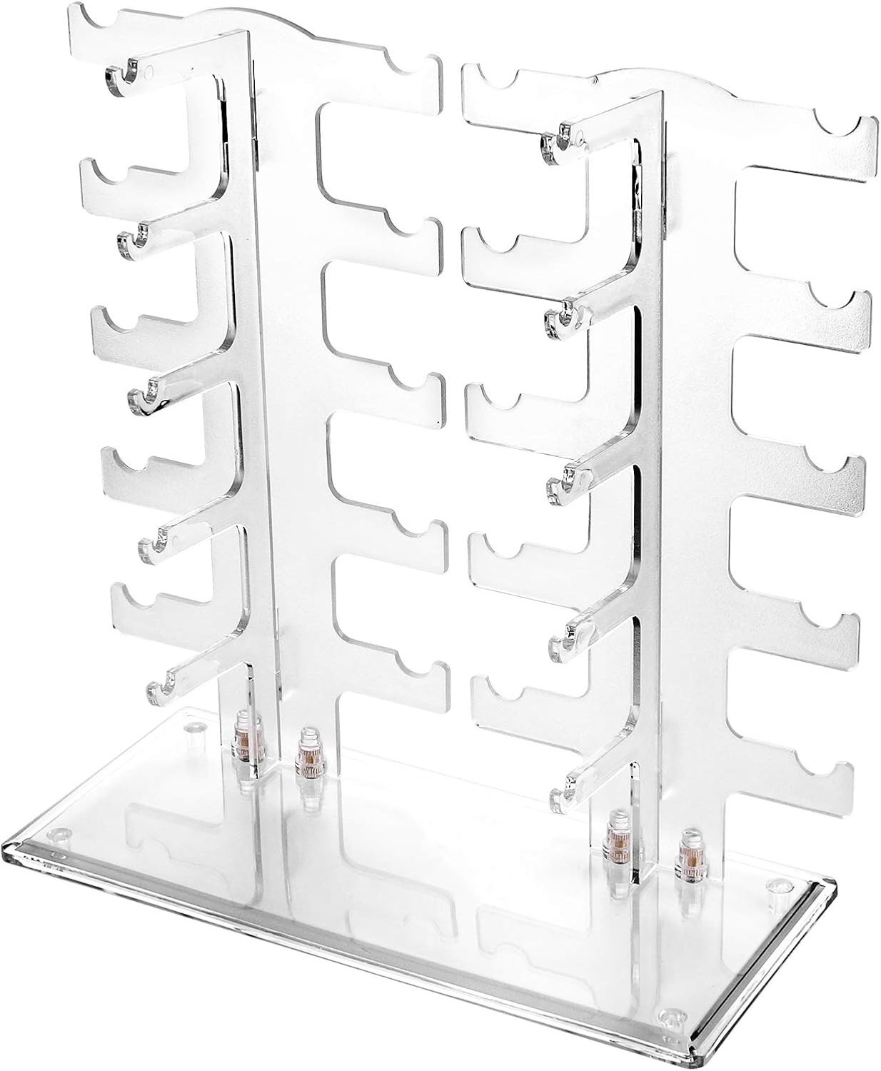Space-Saving 2-Row Eyewear Holder – Lightweight Display for 10 Pairs of Glasses