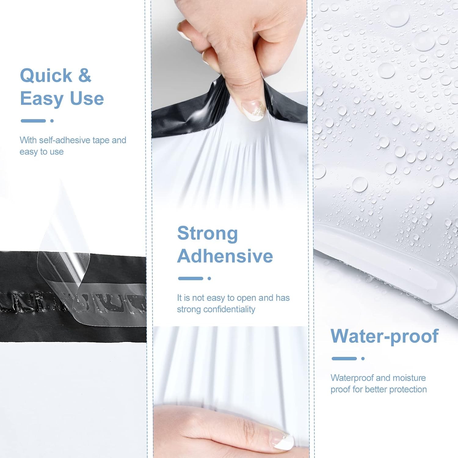 Poly Mailers Shipping Envelopes Mailing Bags 10×13 19×24 Multiple Sizes & Colors