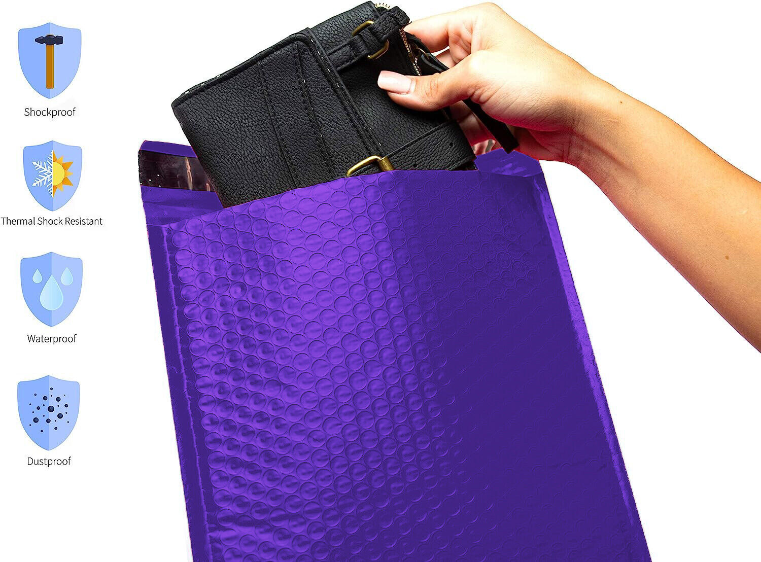 PURPLE COLOR POLY BUBBLE MAILERS SHIPPING PADDED BAGS MAILING ENVELOPES ANY SIZE