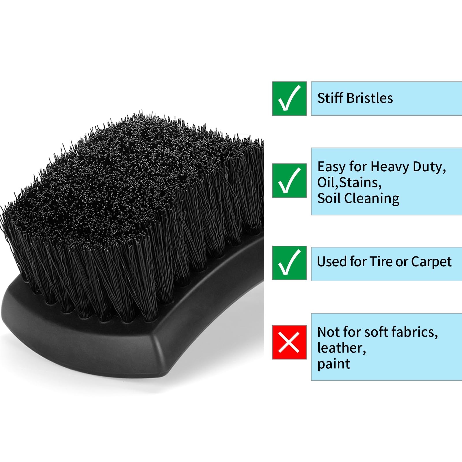 Wheel Rim & Tire Brush Set, Soft & Stiff Bristle Wash Cleaning | Supplies Kit…