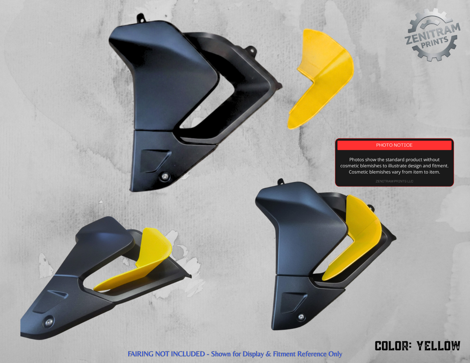 Stripe Series Air Deflectors Triumph Tiger 850/900 2020-2024 | Cosmetic Blem