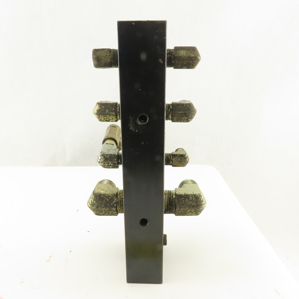 10 Port Parallel Hydraulic Manifold 3/4″ 1/4″ 3/8″ NPT Ports