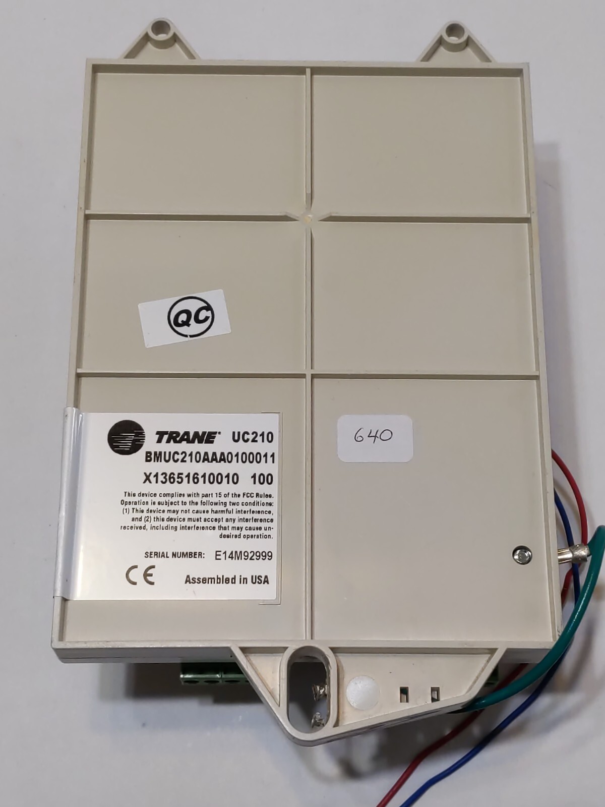 Trane UC210 X13651610010 VAV Controller, BMUC210AAA0100011-Returns Accepted