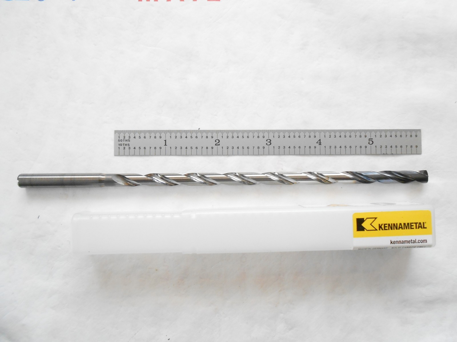 NEW KENNAMETAL 20XD 6.5MM CUT DIA X 152MM FL X 197MM OAL CARBIDE COOL THRU DRILL