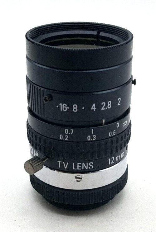 Ricoh FL-HC1212B-VG 1/2″ 12mm F1.2 Manual Iris C-Mount Lens w/ Locking Screws