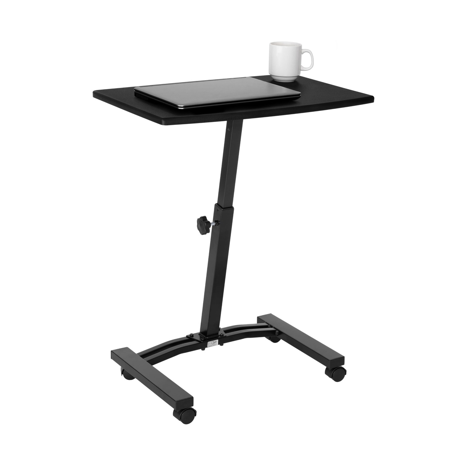 Seville Classics Airlift Mobile Height Adjustable Laptop Stand Computer