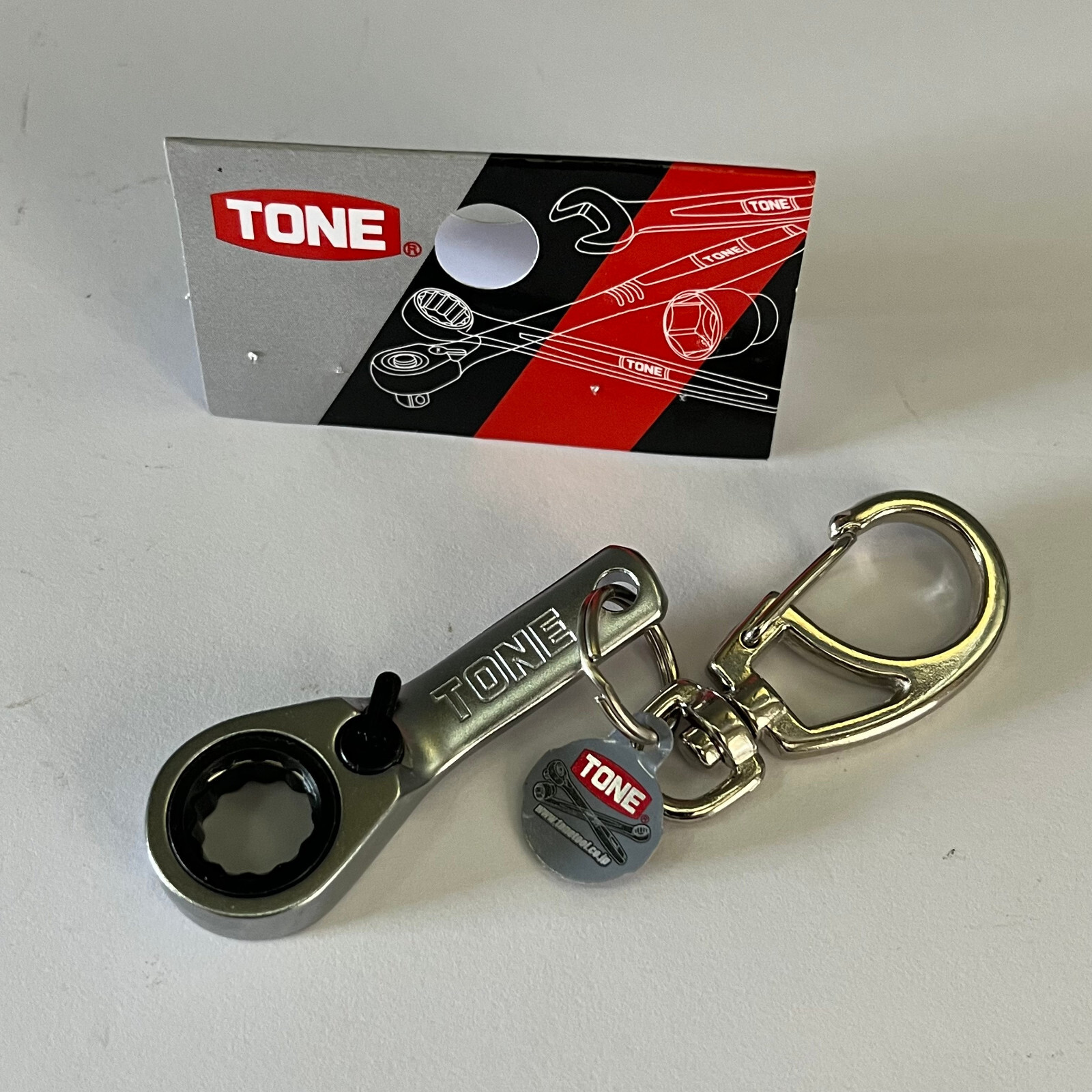 Tone Japan | G-032 key chain | 10mm Reversible offset ratcheting wrench