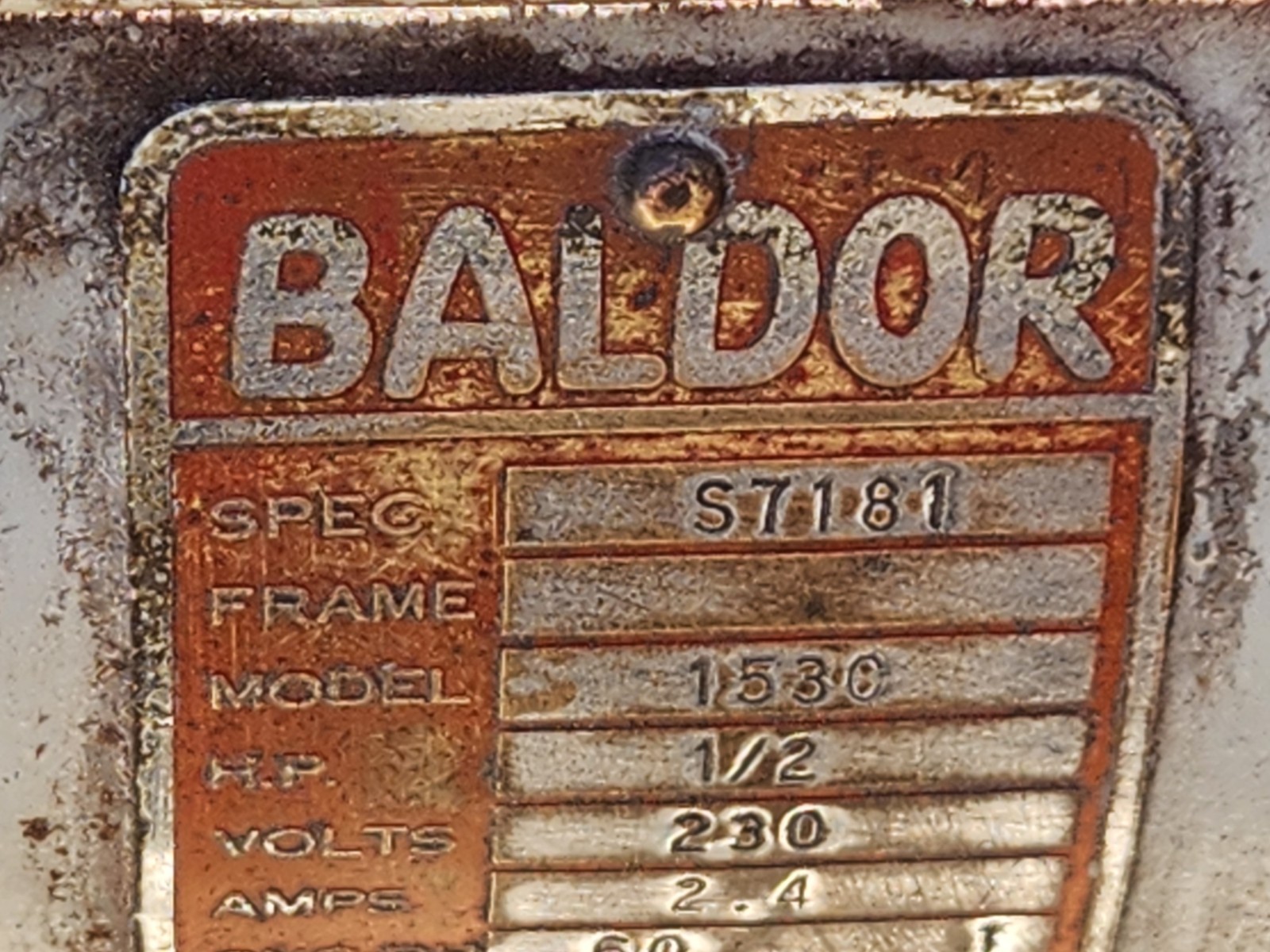 BALDOR GRINDER MODEL 1530