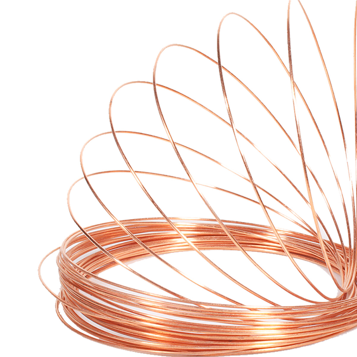 Copper Wire Round Solid Bare Rotor Coil Starter Solenoid Rewinding 0.2mm to 5mm