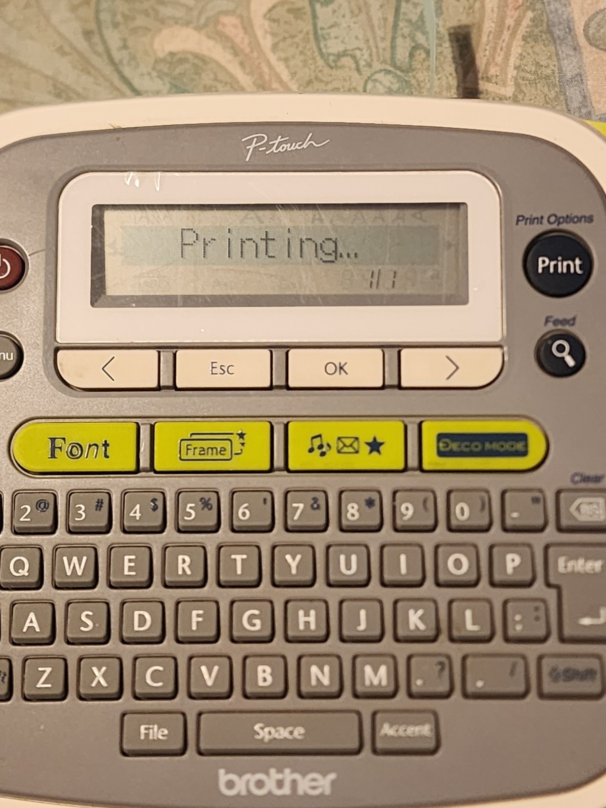 Brother P-Touch Model PT-D200 Label Printer No Power Cord Works