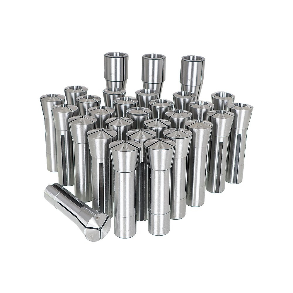 29Pcs R8 Spring Collet Set Fractional 1/32″ To 1″ High Precision for Bridgeport