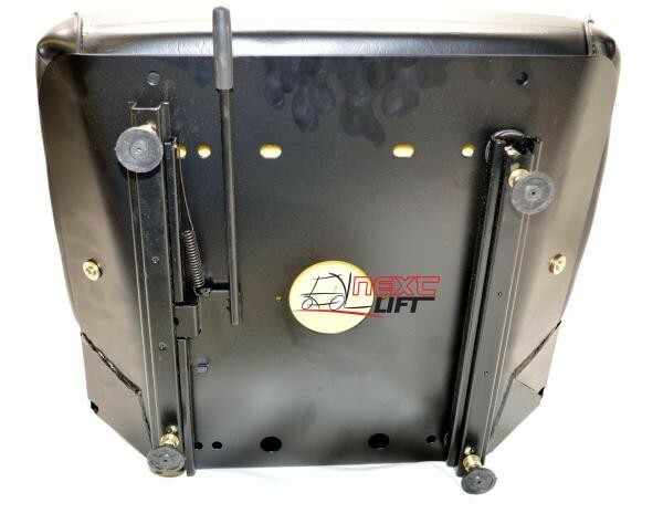 NEW UNIVERSAL VINYL FORKLIFT SEAT WITH BELT FITS CLARK CAT HYSTER YALE TOYOTA