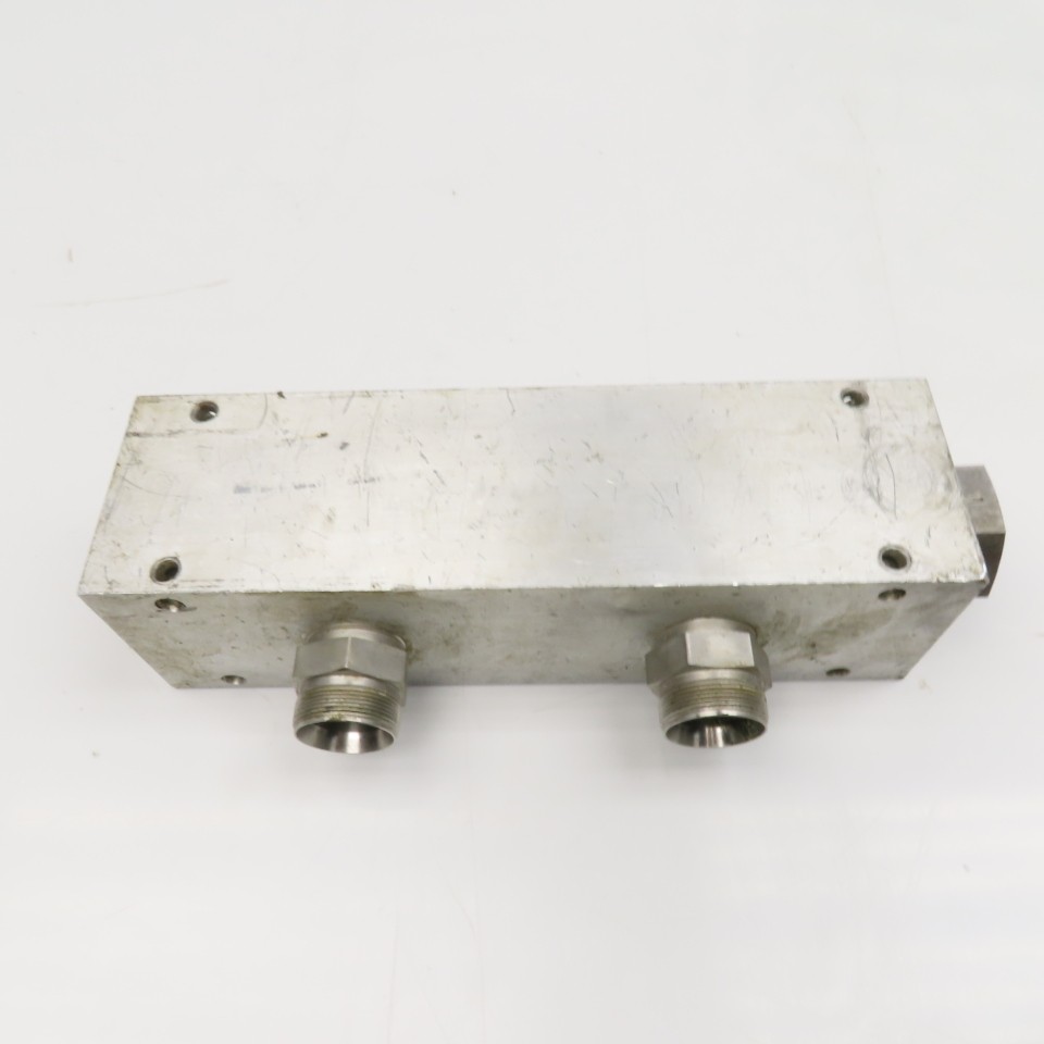 Aluminum Block Hydraulic Manifold 6 Port Parallel