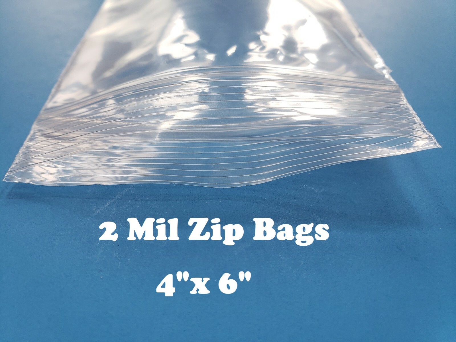 4″x6″ Clear 2 Mil Plastic Zip Seal Top Lock Bag Reclosable 2Mil Small Baggies