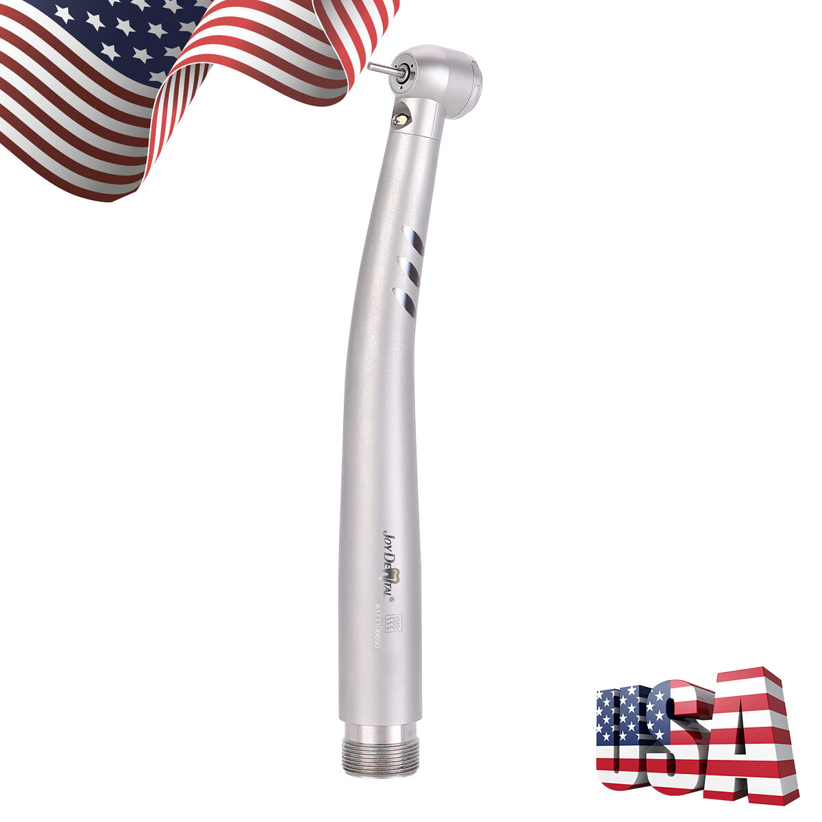 AZDENT Dental LED E-generator Fiber High Speed Handpiece Air Turbine 4/2Holes