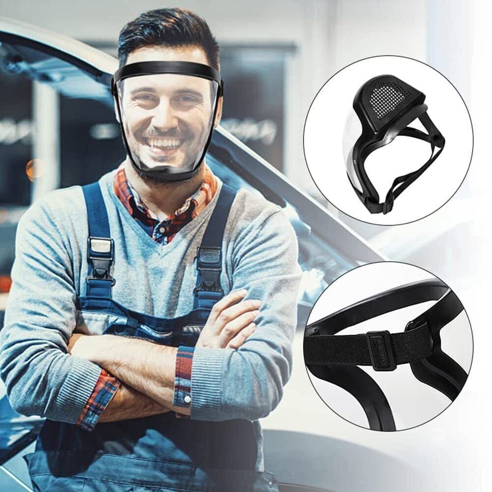 Full Face Super Protective Mask Anti-fog Shield Safety Transparent Head Cover