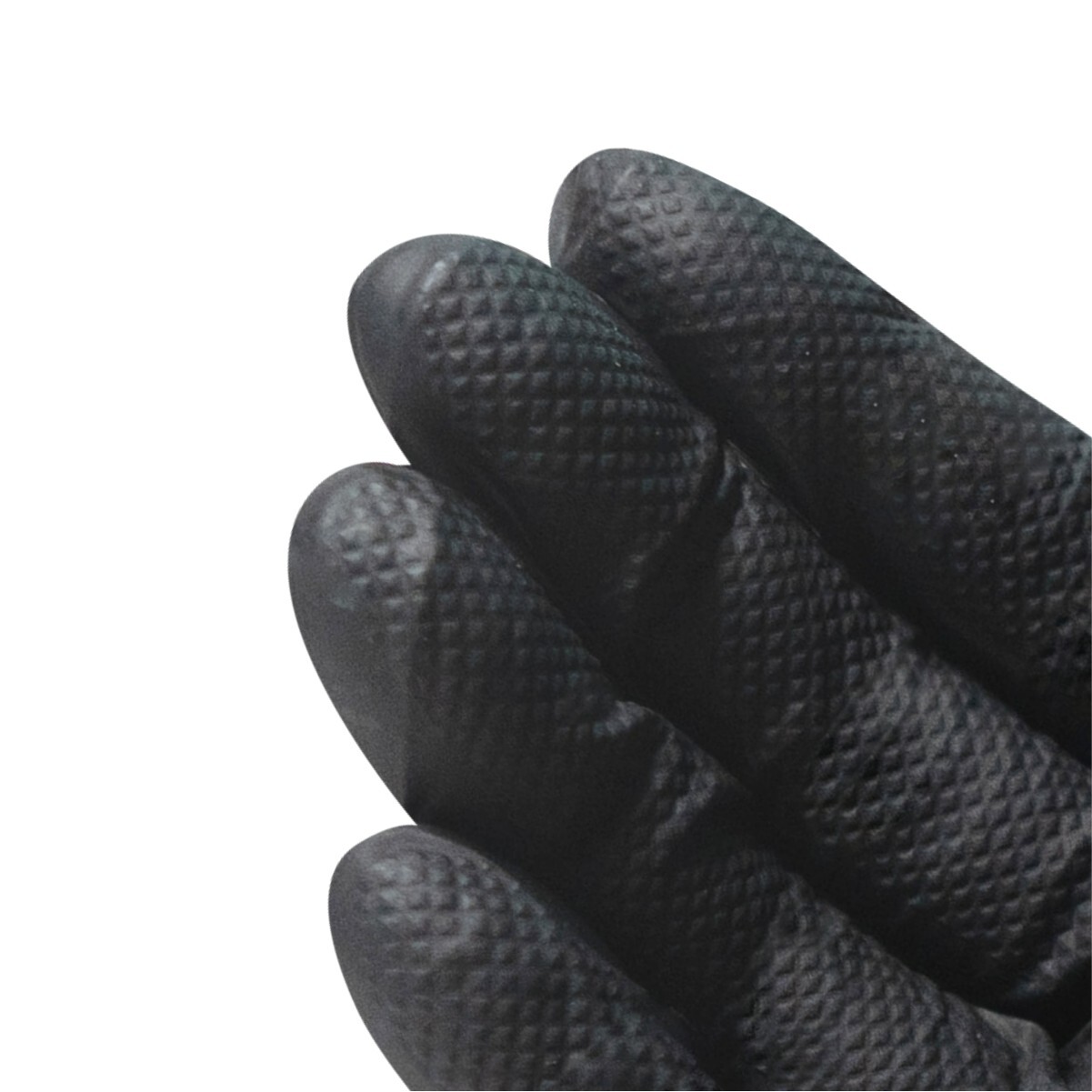 Marvel 9 Mil Pure Diamond Nitrile Gloves Heavy Duty Powder Free- Black Large ⭐
