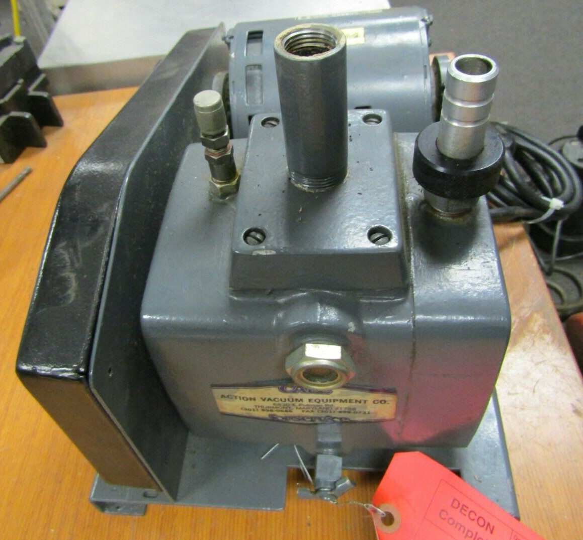 😎 PRECISION D25 BELT-DRIVEN VACUUM PUMP 1/3 HP 120 VAC 1725 RPM 0.9CU FT/MIN