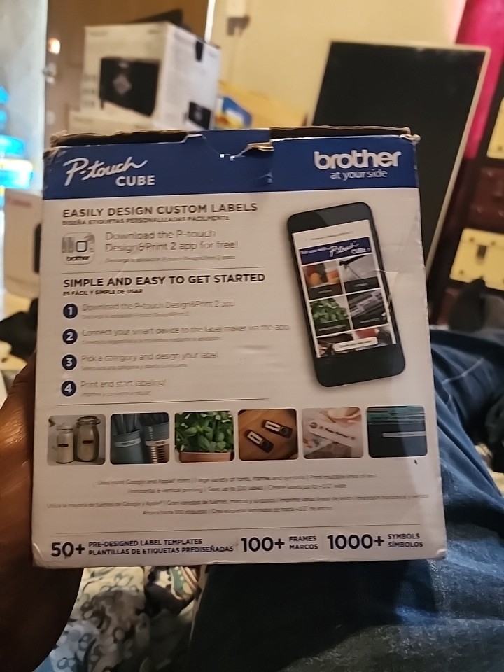 Brother P-touch Cube Bluetooth Label Printer – White (PT-P300BT)