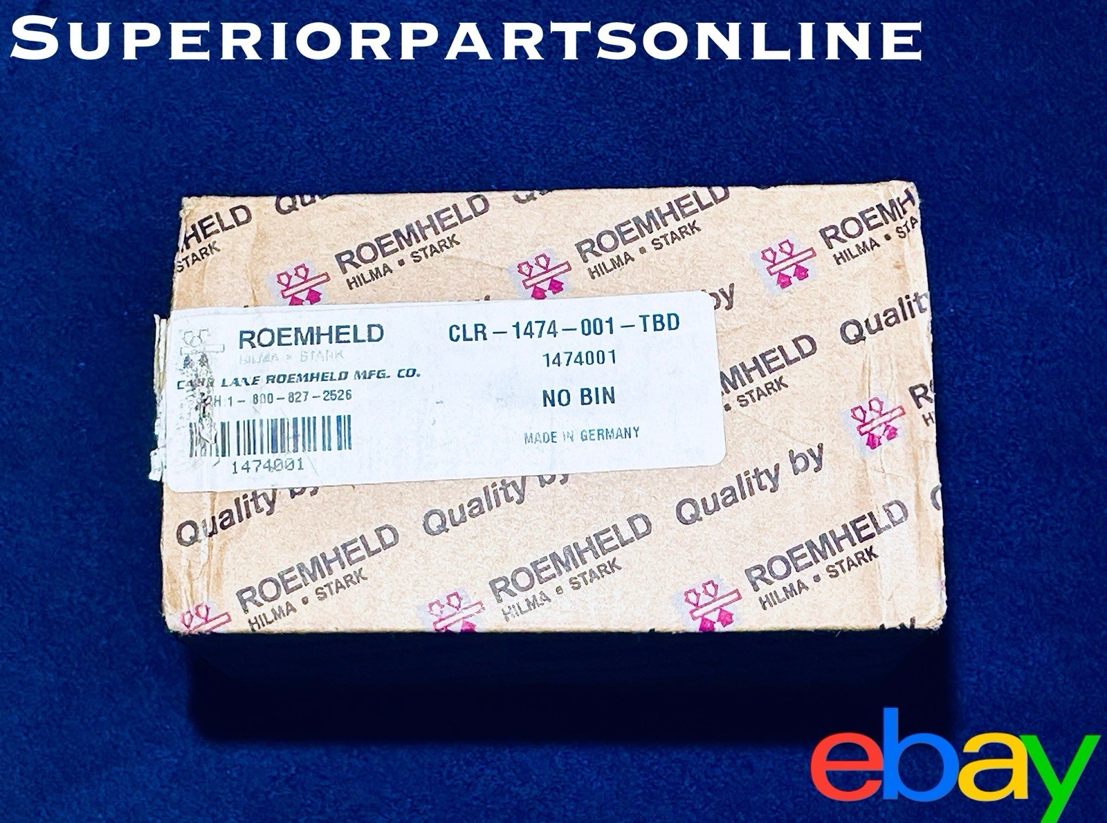 *NEW* ROEMHELD CLR-1474-001-TBD Hydraulic Cylinder Threaded Body 1474001