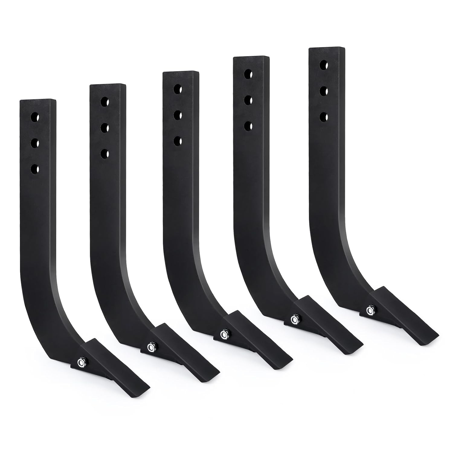 5 Pack Box Blade Ripper Shanks 1-1/2 in 16″ 3 Holes with Remove Scarifier Teeth
