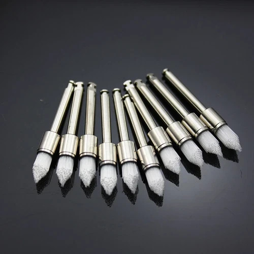 Dental Polishing Prophy Prophylaxis Brush Nylon RA Latch Type Bristle Flat/Taper