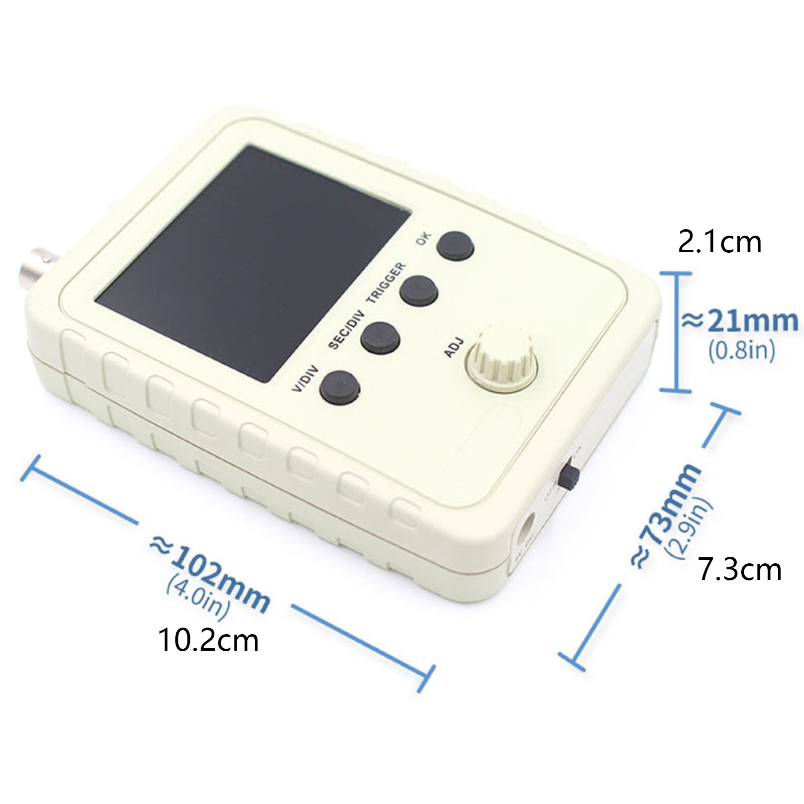 2.4″ LCD Display DSO150 Digital Oscilloscope Assembled With Case Test Clip Power