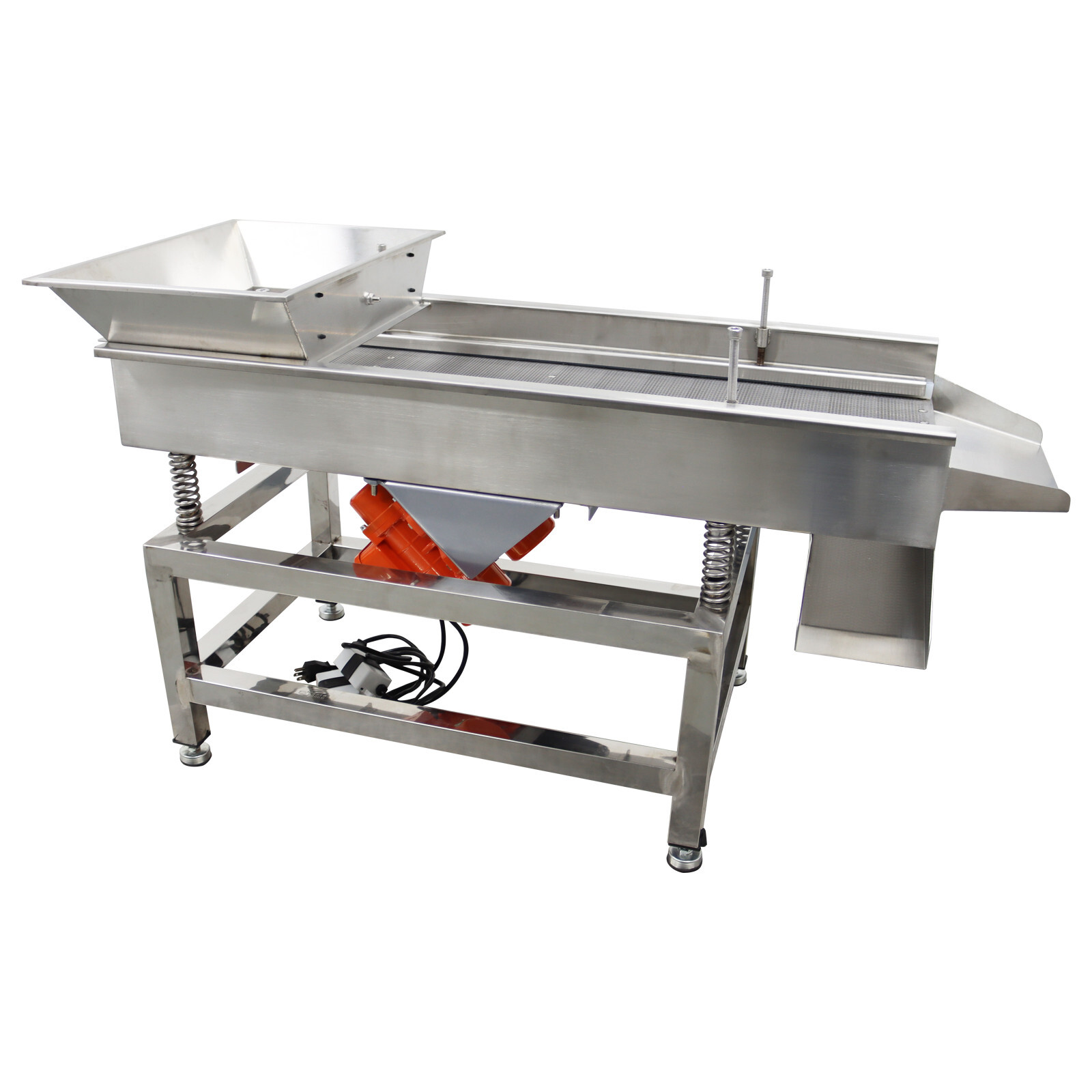 TB610 110V Stainless Steel Linear Vibrating Screen with 3mm Screen Dual Motor