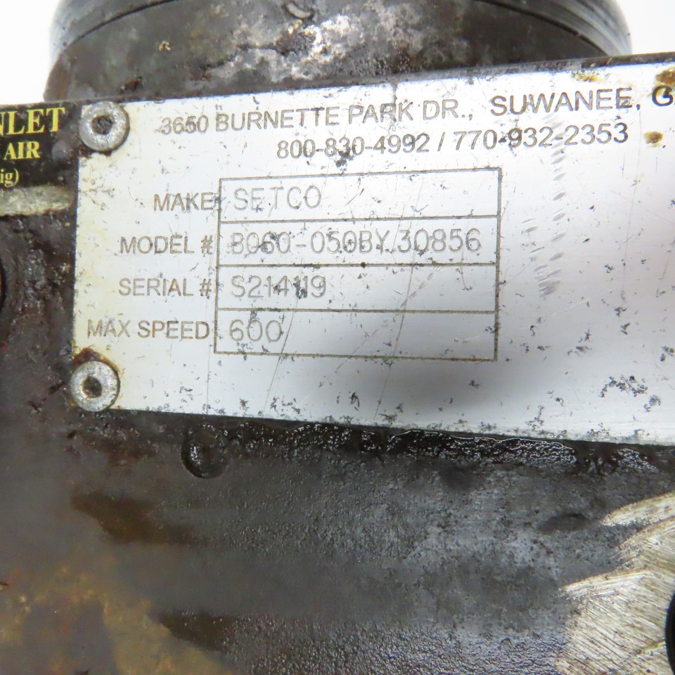 Setco B060-050BY 600RPM Belt Driven Spindle 40mm Shaft