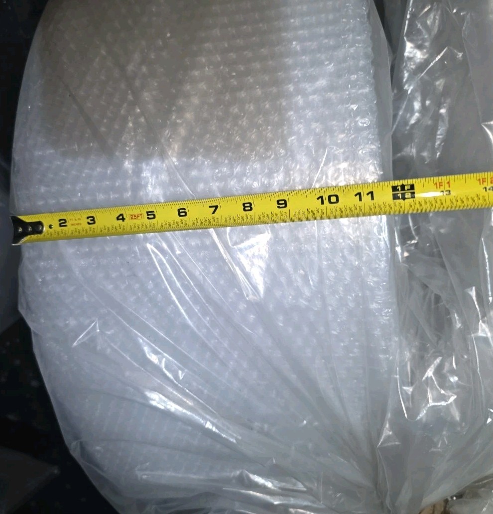 2 Pack of 3/16” Small Bubble Wrap Roll 500′ x 12” Wide 500FT Long