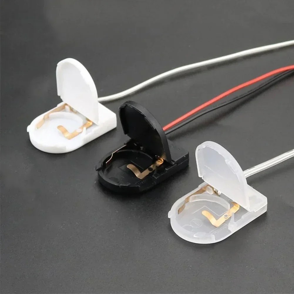 5pc Battery Holder CR2032 Button Cell Case ON/OFF Switch Coin 3 Volt Output 2032