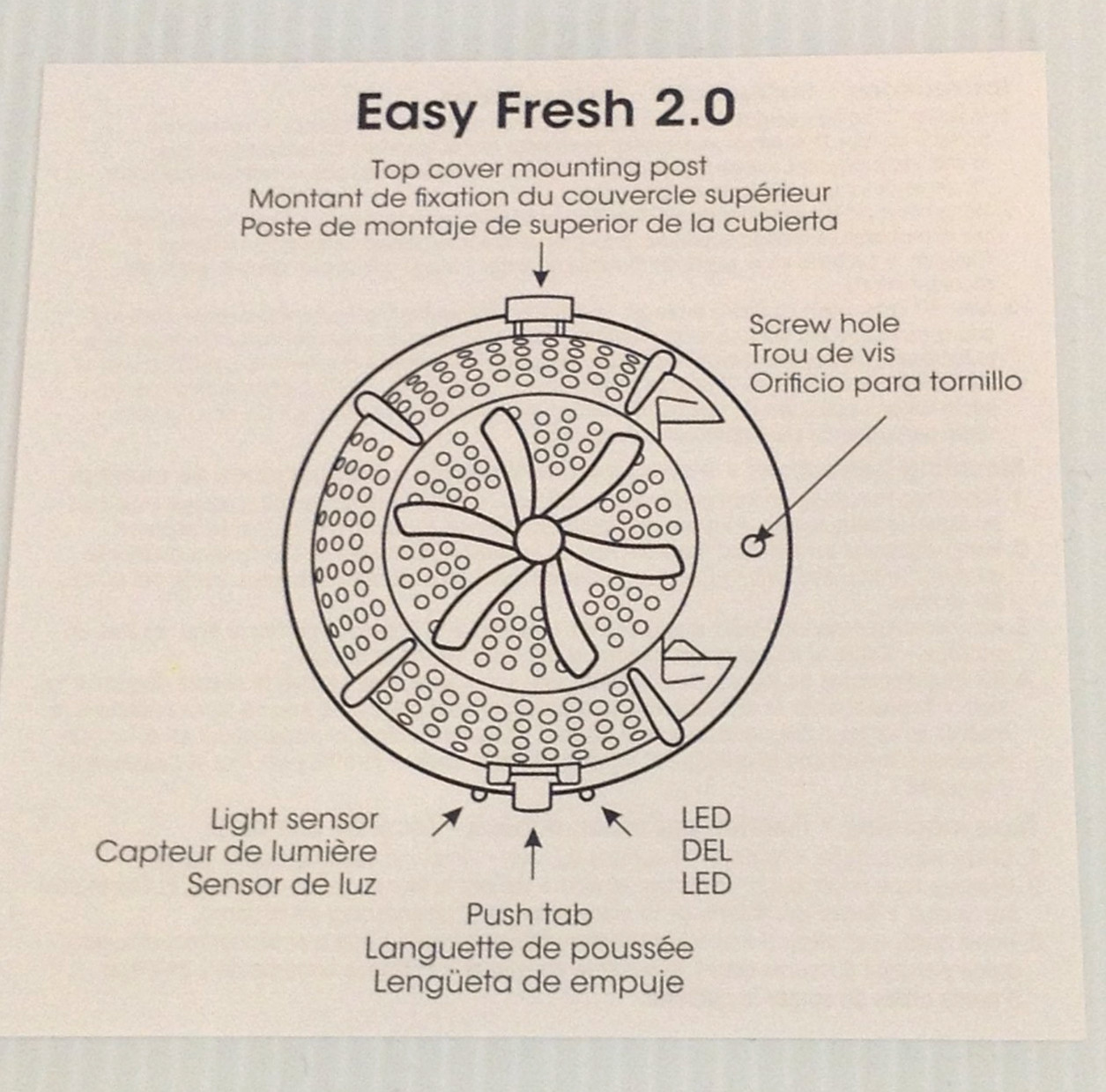 Fresh Products Easy Fresh 2.0 Air Freshener Dispenser Base Only White EFCABPE-A1
