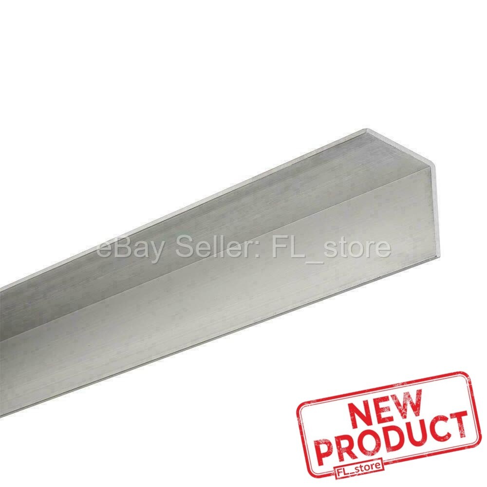 Aluminum Angle 1/8″ x 1-1/4″ x 4 Feet Length Unpolished Alloy 6061 90° Stock NEW