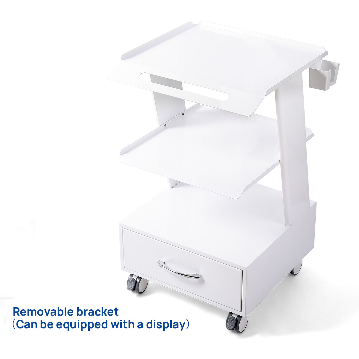 Medical Dental Lab Trolley Cart Intraoral Scanner Mobile Cart Clinic Laptop Rack