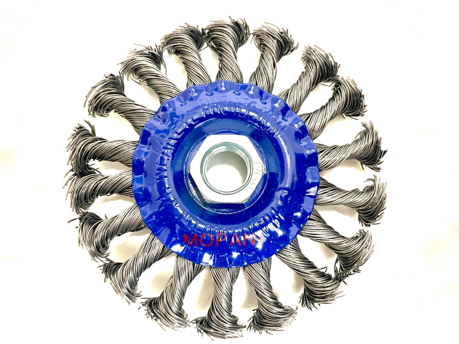 10Pcs Wheel Wire Brush 4-Inch (4″ Twisted/Knotted) 5/8″-11 UNC Angle Grinder